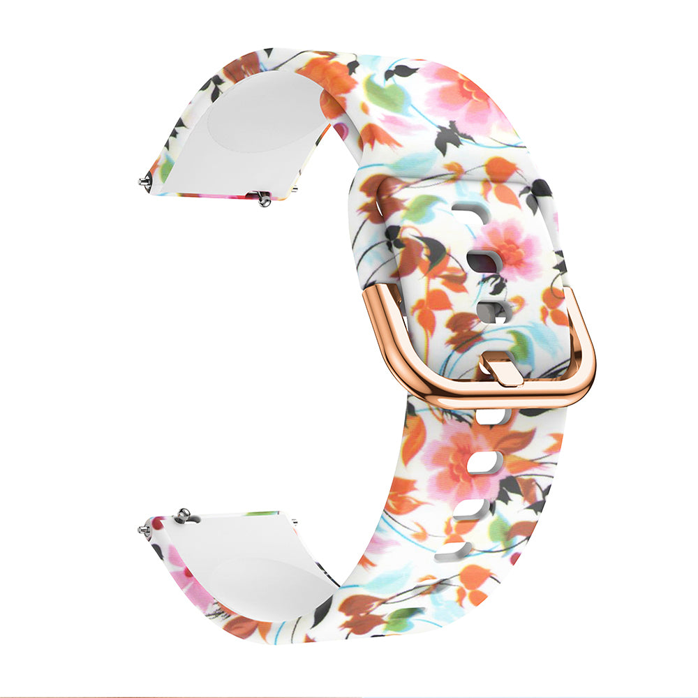 For Samsung Galaxy Watch Active 20mm Colorful Pattern Silicone Watch Band Replacement Watch Strap For Samsung Galaxy Watch Active 20mm Colorful Pattern Silicone Watch Band Replacement Watch Strap